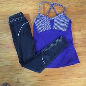 Athleta Power Lift Mesh Leggings